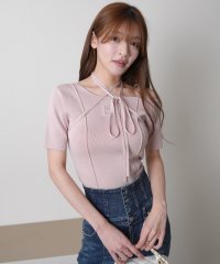LIP SERVICE/リップサービス LIP SERVICE プレートチョーカーハーフニット/508092365