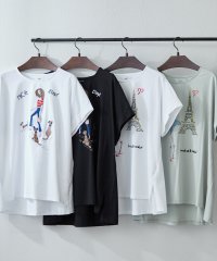 NICE CLAUP/OLIVE des OLIVE OUTLET/【新色追加！】【NAO】イラスト刺繍Tシャツ/508092444