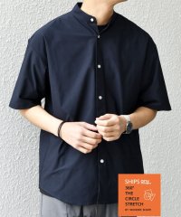 SHIPS any MEN/SHIPS any: 360° THE CIRCLE STRETCH バンドカラー シャツ(セットアップ対応)◆/508092590