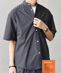 SHIPS any MEN/SHIPS any: 360° THE CIRCLE STRETCH バンドカラー シャツ(セットアップ対応)◆/508092590