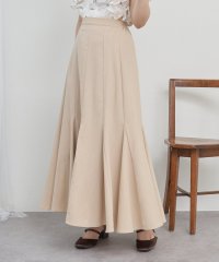 NICE CLAUP/OLIVE des OLIVE OUTLET/【女性らしさたっぷり】【リネン混】スタイルアップマーメイドスカート/508092723