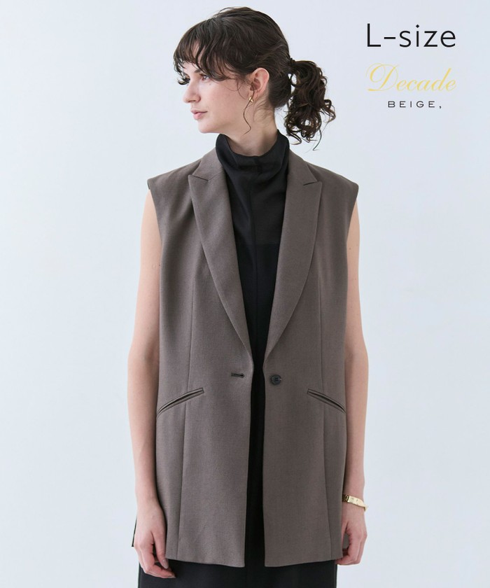 ベイジ BEIGE ジレ ベスト ノースリーブ ベイジ，(BEIGE，) | ベスト・ジレ/トップスの人気ランキング