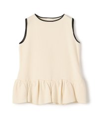 Ballsey/ミラノリブ タックヘムノースリーブプルオーバー/508092841