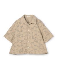MACPHEE/メッシュカットジャカード ハーフスリーブシャツ/508092848