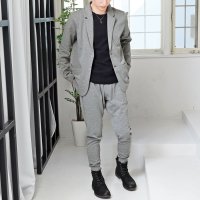 TopIsm/トップイズム TopIsm セットアップ メンズ スウェット 無地 テーラードジャケット テーパードパンツ カーゴパンツ ジョガーパンツ ストレッチ 上下セット/508093276