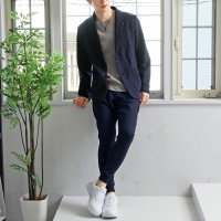 TopIsm/トップイズム TopIsm セットアップ メンズ スウェット 無地 テーラードジャケット テーパードパンツ カーゴパンツ ジョガーパンツ ストレッチ 上下セット/508093276