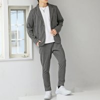 TopIsm/トップイズム TopIsm セットアップ メンズ スウェット 無地 テーラードジャケット テーパードパンツ カーゴパンツ ジョガーパンツ ストレッチ 上下セット/508093276