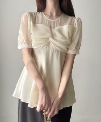 Meiru/メイル Meiru Meiru シアードッキングペプラムトップス/508093300