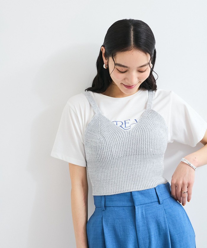 スパンコールニットビスチェ(508093326) | ビス(VIS) - d fashion