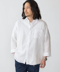 SHIPS MEN/SHIPS: レイモンド レギュラーカラー リネン 7スリーブ シャツ/508093330
