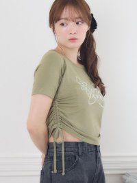 Emsexcite/エムズエキサイト ems excite ビジューロゴドロストTEE/508093417