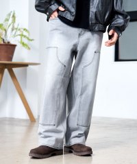 SB Select/シルバーバレットセレクト SB Select SB select ワイドストレートダブルニーパッチデニムパンツ/508093506