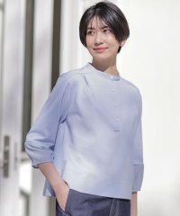 J.PRESS LADIES/【洗える】プレーティングジャージー バンドカラー カットソー/508094059