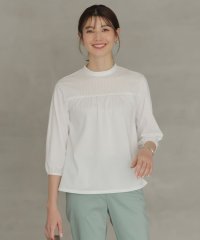 J.PRESS LADIES/【洗える】プレーティングジャージー モックネックカットソー/508094060