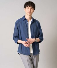 a.v.v (MEN)/【累計1.3万枚販売/接触冷感/イージーケア】リネン混7分袖シャツ【洗える/ストレッチ/速乾】/507855493