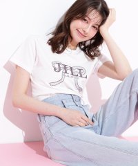 JILL by JILL STUART/ビッグリボンロゴ刺繍Tシャツ/508077187