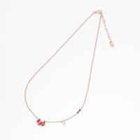 AGATHA PARIS/アガタ パリ AGATHA PARIS スコッティショートネックレス、エナメルスコッティ&CZ、ルージュ／ローズ/508078056