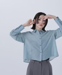NATURAL BEAUTY BASIC/シアーシャツシリーズ クロップド丈/508090830