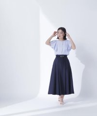 NATURAL BEAUTY BASIC/ベルテッドフレアスカート/508090841