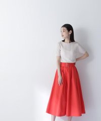NATURAL BEAUTY BASIC/ワイドベルトタフタスカート/508090843