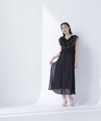 NATURAL BEAUTY BASIC/バイカラーフリルワンピース/508090849