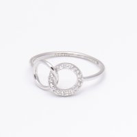AGATHA PARIS/アガタ パリ AGATHA PARIS ロンドリング、2連フープ、クリスタル／シルバー/508093432
