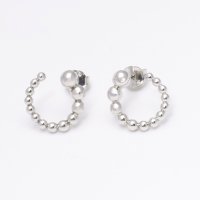 AGATHA PARIS/アガタ パリ AGATHA PARIS メタルバブル、スタッドピアス、ボールフープ、シルバー/508093437