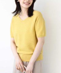 OFUON/ガーター編み半袖ラメニット/洗える/WEB限定サイズあり/508094160