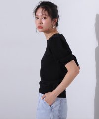 N Natural Beauty Basic/メッシュ切替半袖ニット/508083572