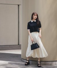 NATURAL BEAUTY BASIC/切替タックバルーンスカート/508090844