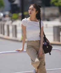 NATURAL BEAUTY BASIC/コンパクトシャーリングトップス/508090859