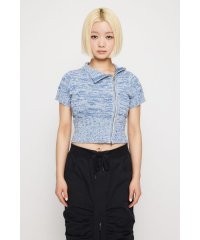 LAGUA GEM/MELANGE LIKE ZIP ニット/508094202