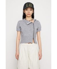 LAGUA GEM/MELANGE LIKE ZIP ニット/508094202