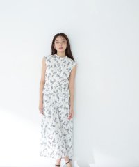 NATURAL BEAUTY BASIC/フラワーシャーリングブラウス＆スカート/508094267