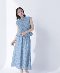 NATURAL BEAUTY BASIC/フラワーシャーリングブラウス＆スカート/508094267
