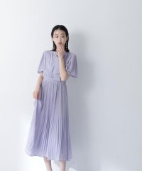 NATURAL BEAUTY BASIC/楊柳ボウタイワンピース/508094268