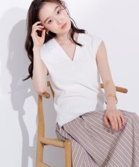 N Natural Beauty Basic/ノースリーブカイキンリブニット/508094306