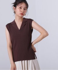 N Natural Beauty Basic/ノースリーブカイキンリブニット/508094306