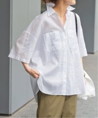 Spick & Span/《WEB限定追加2》コットンリネンハーフスリーブシャツ/508095440