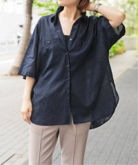 Spick & Span/《WEB限定追加2》コットンリネンハーフスリーブシャツ/508095440