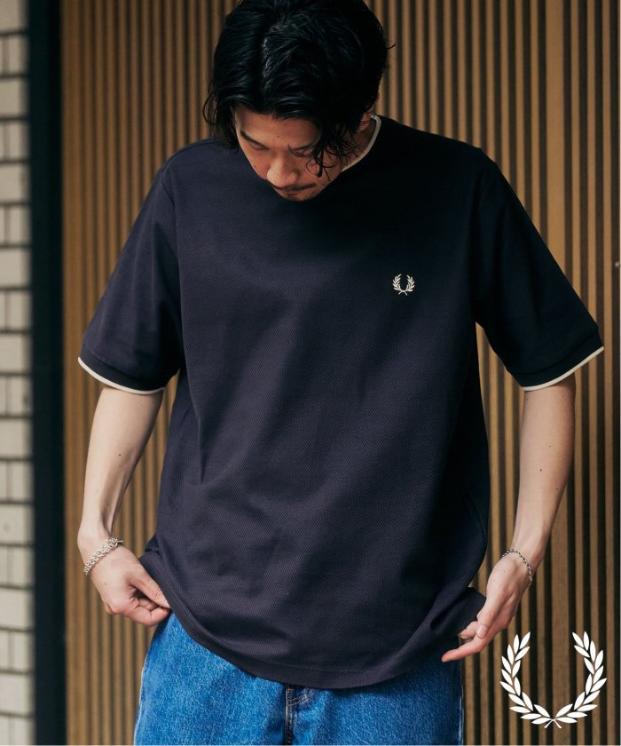セール】FRED PERRY 417別注 Textured Single Tipped Tシャツ