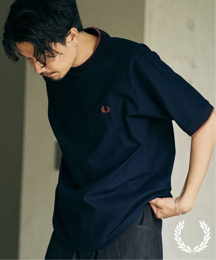FRED PERRY 417別注 Textured Single Tipped Tシャツ(508095794
