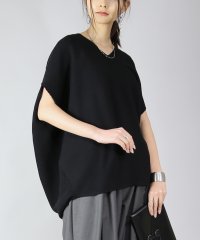 and it_/アンドイット and it_ ドルマンサマーニット 夏 ニット レディース サマーニット生地 無地 Vネック ドルマン 半袖 薄手 おしゃれ サマー Vネック /504717107