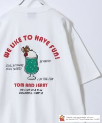 TOM＆JERRY/Tom＆Jerry/トムとジェリー キャラクター フロント バックサガラ刺繍 オーバーサイズ半袖Tシャツ レディース メンズ/506406875
