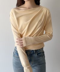 mipiarl/ミピアール mipiarl mipiarl 薄手ドレープトップス/507968162