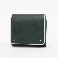 PEANUTS/ピーナッツ PEANUTS スヌーピー 型押し 中L字ファスナー 二つ折り財布/508018045
