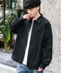 Rocky Monroe/ロッキーモンロー Rocky Monroe カジュアルシャツ 長袖 ピグメント メンズ レディース ブロード 無地 オーバーサイズ ヴィンテージ USED感 製/508096706