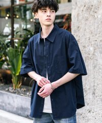 Rocky Monroe/ロッキーモンロー Rocky Monroe カジュアルシャツ 半袖 ピグメント メンズ レディース ブロード 無地 オーバーサイズ ヴィンテージ USED感 製/508096707