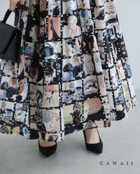 カワイイ CAWAII シネマの中のファッションアイコンミディアムスカート