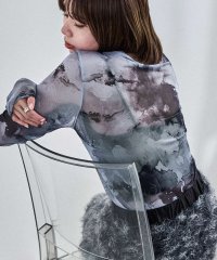 Fashion Letter/ファッションレター Fashion Letter ニュアンスタイダイ シアーカットソー/508096806
